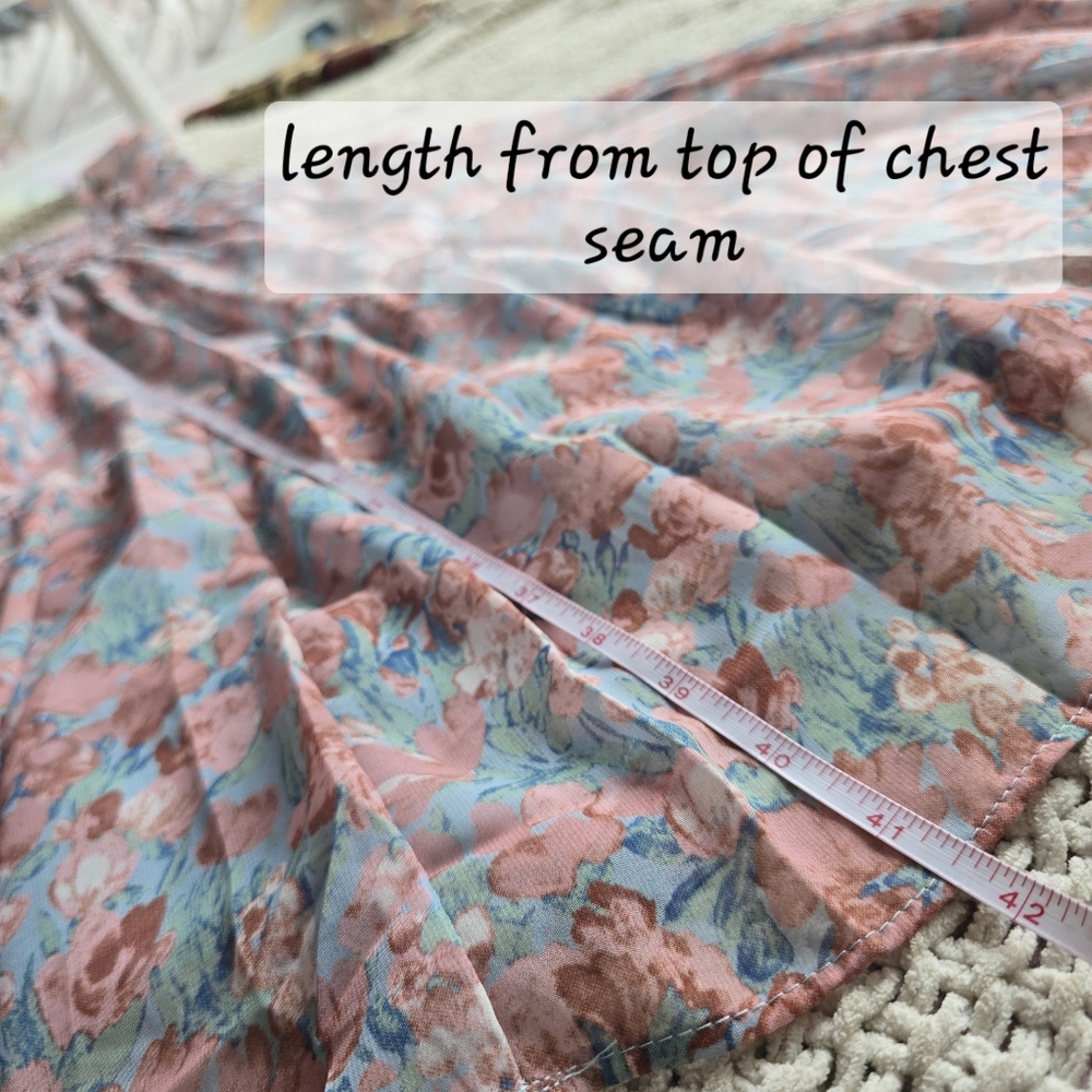 En Saison | Small | Adelina Smocked Floral Tiered Midi Dress - Picture 14 of 14
